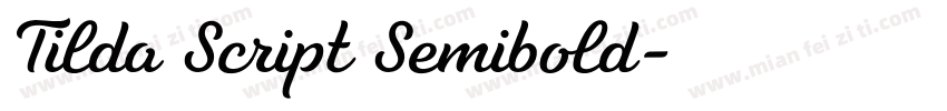 Tilda Script Semibold字体转换